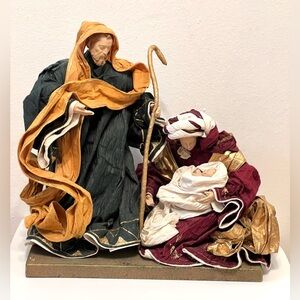 Nativity Scene Holy Family Mary Joseph Baby Jesus Christmas Holiday Decor 12 in